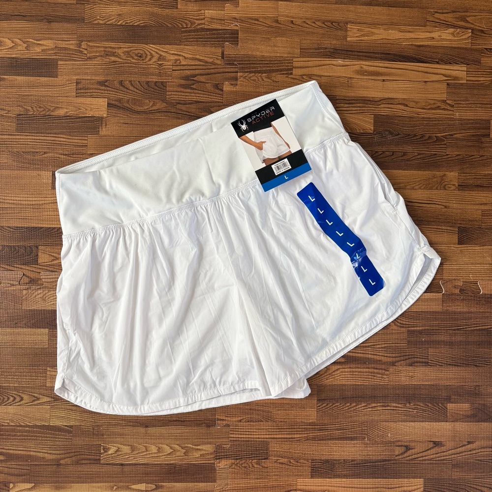 NWT Spyder Athletic Shorts White Large